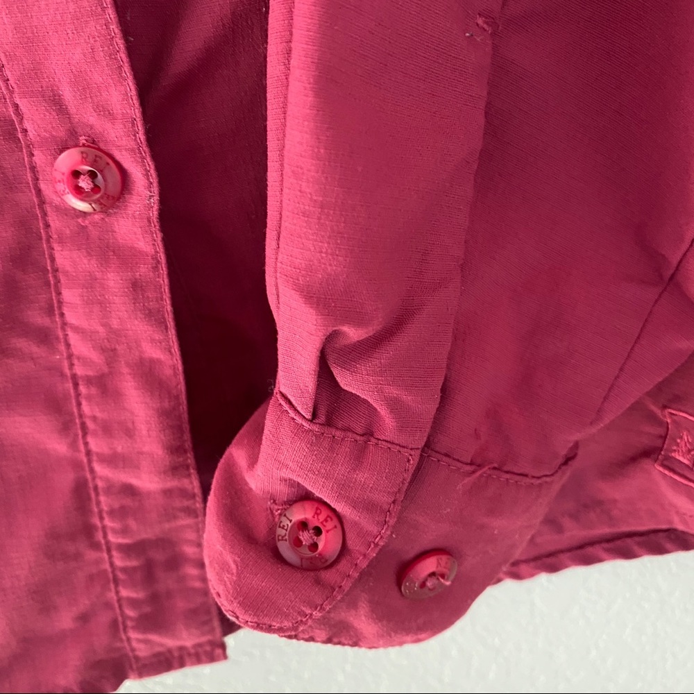 REI Burgundy Women’s Long Sleeve Shirt - Picture 4 of 9